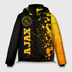 Куртка зимняя мужская Ajax - gold gradient по-вертикали, цвет: 3D-черный