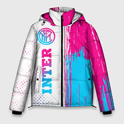 Куртка зимняя мужская Inter neon gradient style по-вертикали, цвет: 3D-черный