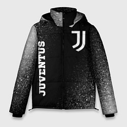Куртка зимняя мужская Juventus sport на темном фоне вертикально, цвет: 3D-черный