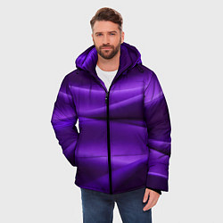 Куртка зимняя мужская Фиолетовый шелк, цвет: 3D-черный — фото 2
