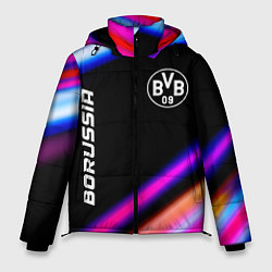 Куртка зимняя мужская Borussia speed game lights, цвет: 3D-черный