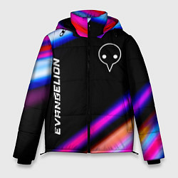 Куртка зимняя мужская Evangelion speed anime lights, цвет: 3D-черный