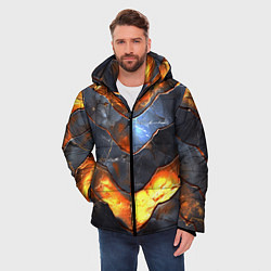 Куртка зимняя мужская Горящая чешуя, цвет: 3D-светло-серый — фото 2