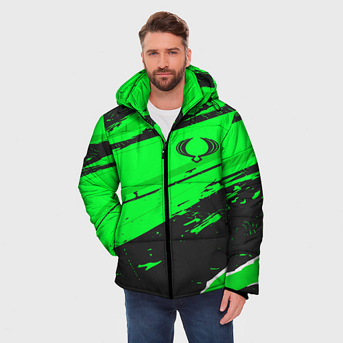 Мужская зимняя куртка SsangYong sport green / 3D-Черный – фото 3