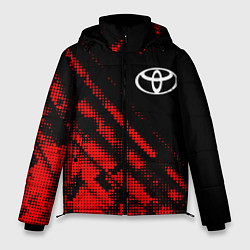 Куртка зимняя мужская Toyota sport grunge, цвет: 3D-красный