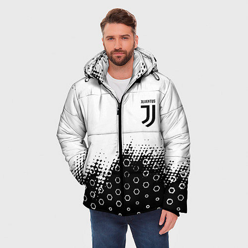 Мужская зимняя куртка Juventus sport steel / 3D-Светло-серый – фото 3