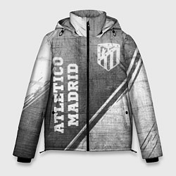 Куртка зимняя мужская Atletico Madrid - grey gradient вертикально, цвет: 3D-черный