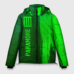 Куртка зимняя мужская Paramore - green gradient по-вертикали, цвет: 3D-черный