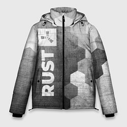 Куртка зимняя мужская Rust - grey gradient по-вертикали, цвет: 3D-черный