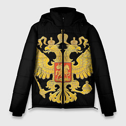 Куртка зимняя мужская Герб России: золото, цвет: 3D-красный