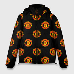 Куртка зимняя мужская Manchester United Pattern, цвет: 3D-красный