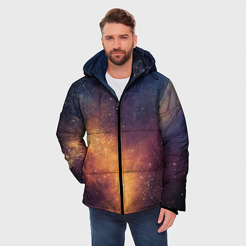 Мужская зимняя куртка Космос / 3D-Черный – фото 3
