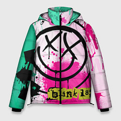 Куртка зимняя мужская Blink-182: Purple Smile, цвет: 3D-черный