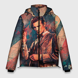 Куртка зимняя мужская Доктор кто, цвет: 3D-черный