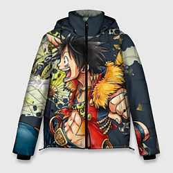 Куртка зимняя мужская One Piece, цвет: 3D-светло-серый