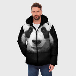 Куртка зимняя мужская Взгляд панды, цвет: 3D-красный — фото 2