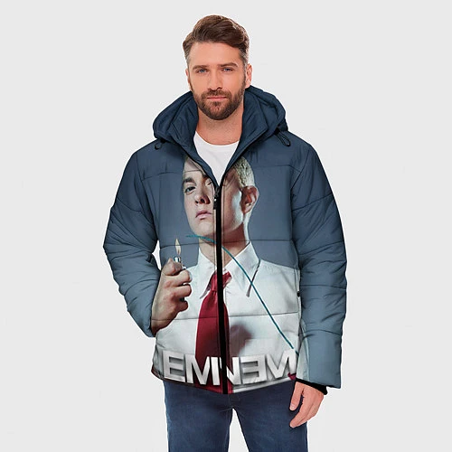 Мужская зимняя куртка Eminem Fire / 3D-Черный – фото 3