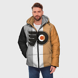 Куртка зимняя мужская Philadelphia Flyers, цвет: 3D-черный — фото 2