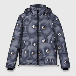 Куртка зимняя мужская Эмодзи, цвет: 3D-светло-серый