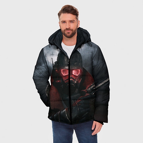 Мужская зимняя куртка Fallout: New Vegas / 3D-Красный – фото 3