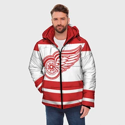 Куртка зимняя мужская Detroit Red Wings, цвет: 3D-светло-серый — фото 2