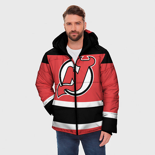 Мужская зимняя куртка New Jersey Devils / 3D-Черный – фото 3