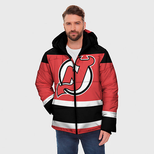 Мужская зимняя куртка New Jersey Devils / 3D-Светло-серый – фото 3