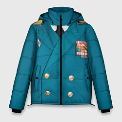 Куртка зимняя мужская Китель, цвет: 3D-красный