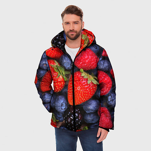 Мужская зимняя куртка Berries / 3D-Светло-серый – фото 3