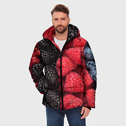 Куртка зимняя мужская Ягодная, цвет: 3D-черный — фото 2