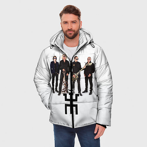 Мужская зимняя куртка Группа Пикник / 3D-Черный – фото 3