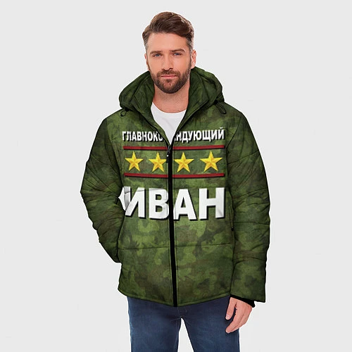 Мужская зимняя куртка Главнокомандующий Иван / 3D-Черный – фото 3