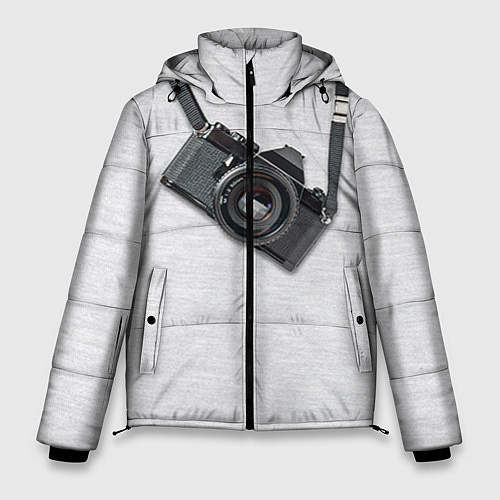 Мужская зимняя куртка Фотоаппарат на груди / 3D-Красный – фото 1