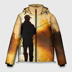 Куртка зимняя мужская Вечерний рыбак, цвет: 3D-черный