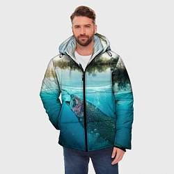 Куртка зимняя мужская Рыбалка на спиннинг, цвет: 3D-черный — фото 2