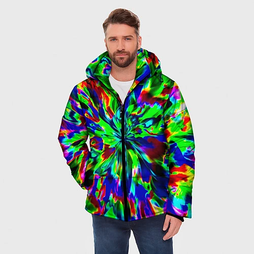 Мужская зимняя куртка Оксид красок / 3D-Черный – фото 3