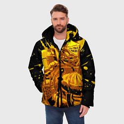 Куртка зимняя мужская Dark Souls: Gold Knight, цвет: 3D-черный — фото 2
