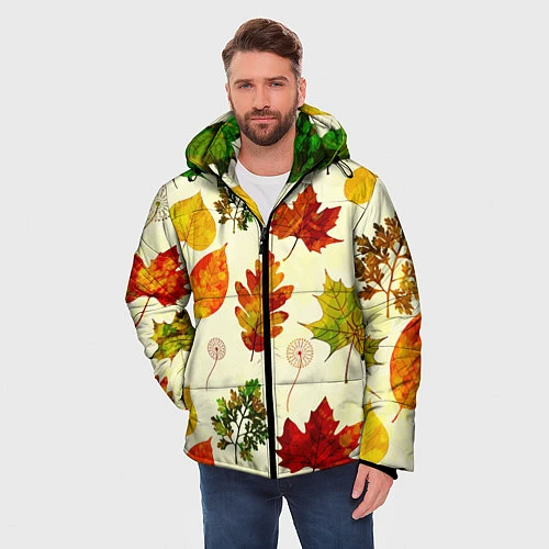 Мужская зимняя куртка Осень / 3D-Красный – фото 3