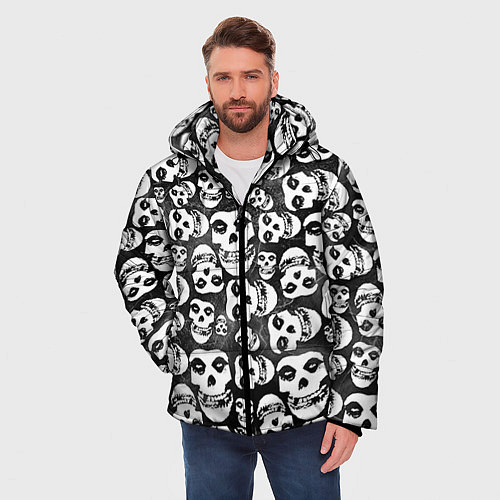 Мужская зимняя куртка Misfits Pattern / 3D-Черный – фото 3