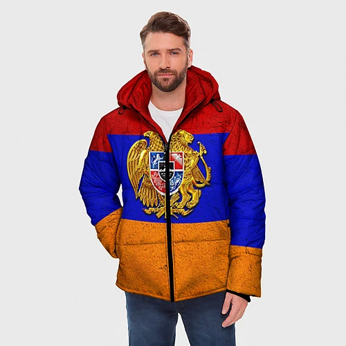 Мужская зимняя куртка Армения / 3D-Черный – фото 3