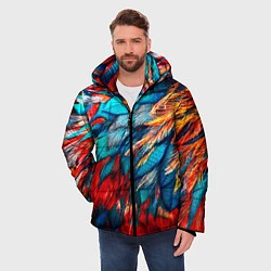 Куртка зимняя мужская Перья, цвет: 3D-черный — фото 2