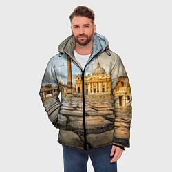 Куртка зимняя мужская Площадь святого Петра, цвет: 3D-черный — фото 2
