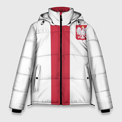 Куртка зимняя мужская Сборная Польши по футболу, цвет: 3D-красный
