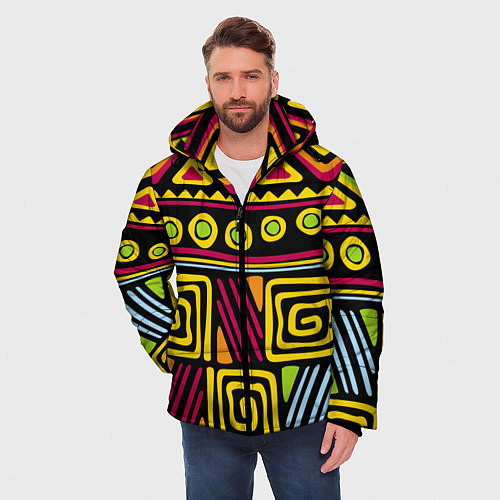Мужская зимняя куртка Африка / 3D-Черный – фото 3