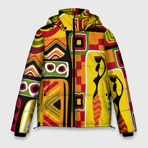 Мужская зимняя куртка Африка / 3D-Красный – фото 1