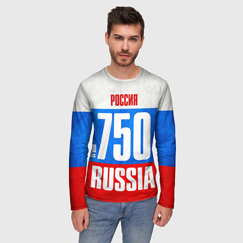 Мужской лонгслив Russia: from 750 / 3D-принт – фото 3