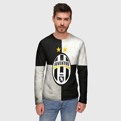 Мужской лонгслив Juventus FC / 3D-принт – фото 3