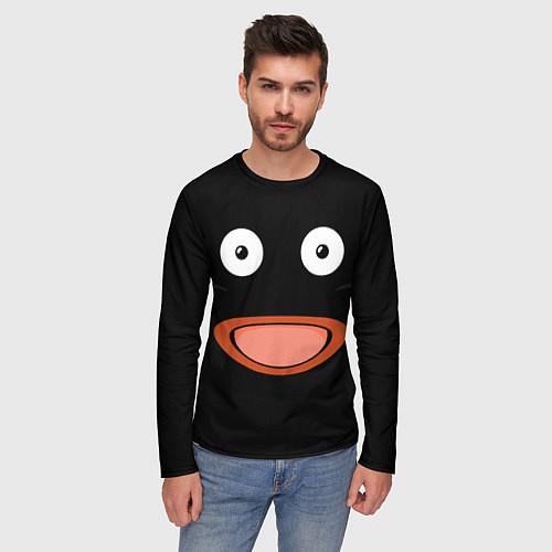 Мужской лонгслив Mr Popo Face / 3D-принт – фото 3