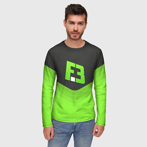 Мужской лонгслив FlipSid3 Uniform / 3D-принт – фото 3