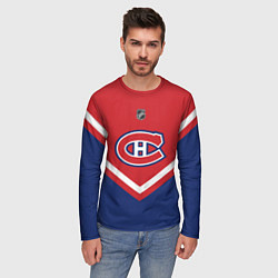 Лонгслив мужской NHL: Montreal Canadiens, цвет: 3D-принт — фото 2